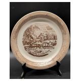 Currier & Ives Stoneware Plate
