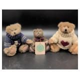 Three Boydï¿½s Bears Plush Figurines