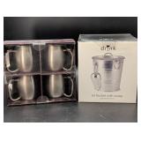 Ice Bucket with Scoop and Moscow Mule Mugs Set