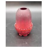 Fenton Red Glass Fairy Lamp