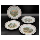 4 Roy Thomas Collection Currier & Ives Plates