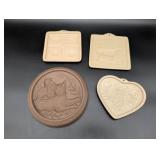 Stoneware Cookie Molds by Various Makers