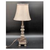 Metal Table Lamp with Fabric Shade