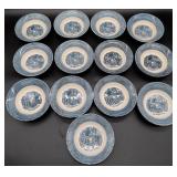 12 Currier & Ives Decorative Bowls