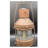 Copper and Glass Anchor Maritime Lantern