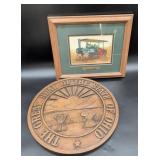 Framed Print and Ohio State Plaque