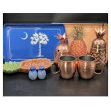 Entertaining Items Including Copper and Ceramic Pi
