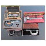 Precision Measuring Tools in Cases