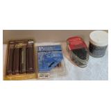 Muzzleloader Supplies Including Bullets and Cleani