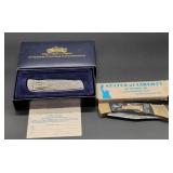 Two Commemorative Folding Knives with Boxes