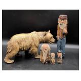 Hand-Painted Wood Carvings