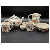 Hartstone Pottery Wildlife Dinnerware Set