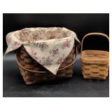 Longaberger Handwoven Baskets with Liners