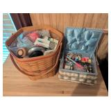 Sewing Baskets with Supplies