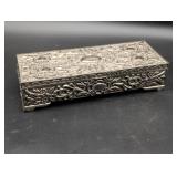 Metal Jewelry Box with Velvet Interior