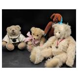Four Plush Teddy Bears