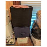 Fabric Pieces in Storage Bins