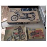 3 Model Kits: BMW R75, Bronson Motorcycle, 