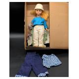 Blonde Doll in Original Box with Outfits