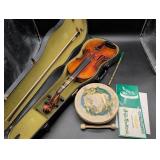 Violin with Accessories, Bodhrï¿½n, and Tin Whistle
