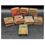 Eight Vintage Pulp Comic Books