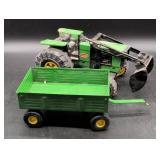 John Deere Tonka Tractor and Ertl Hay Wagon