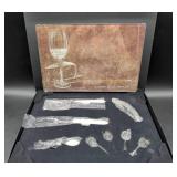 La-Z-Boy 9-Piece Wine and Cheese Set