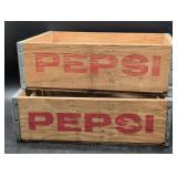Wooden Pepsi Crates with Metal Reinforcements