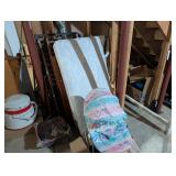 Crib, Toys, Heater, and Tonka Vehicles Lot
