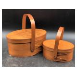 Wooden Shaker-Style Oval Boxes