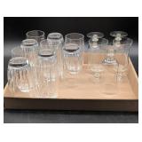 Clear Glass Drinkware Set