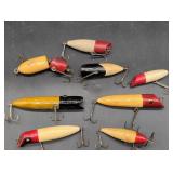 Painted Wooden Fishing Lures