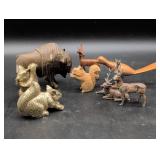 Animal Figurines in Mixed Materials