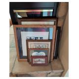 Framed Cross-Stitch and Prints