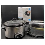 Crock-Pot Slow Cooker, Toaster, and Manual Hand Mi