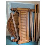 Wood Slat Full/Queen Bed Frame with Box