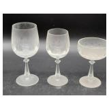Cut Glass Stemware Set