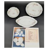 O&EG Royal Austria China, Pink Rose, 3 Boxes