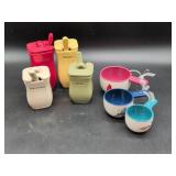 Ceramic Condiment Jars and Measuring Cups Set