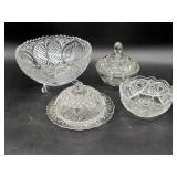 Pressed Glass Serving Dishes