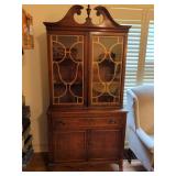 Wood China Cabinet with Glass Doors