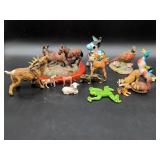 Animal Figurine Collection, 14 Pieces