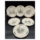 Wedgwood Cincinnati Landmark Plates Set of 6