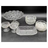Pressed Glass Tableware Assortment