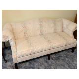 Upholstered Sofa with Floral Fabric