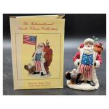 International Santa Claus Patriotic Figurine
