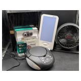Electronics Bundle With Webcam, Shredder, Fan