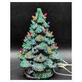 Ceramic Christmas Tree with Multicolor Lights