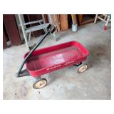 Radio Special Red Metal Pull Wagon