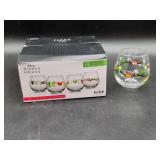 JoyJolt Disney Mickey Mouse Holiday Glass Set